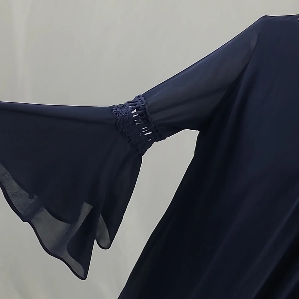 {A. Byer} Navy Dress wedding guest, formal, casual, night out - Picture 6 of 7